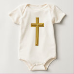 Gold Cross on Blue Tshirts