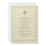 Gold Cross Religious Invitation