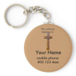 Gold Cross Suitcase ID tag Key Chains