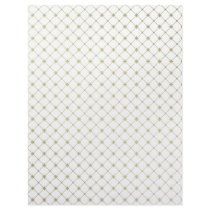 Gold Crosses Pattern Template Letterhead Design