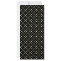 Gold Crosses Pattern Template Custom Rack Card