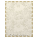 Gold Crosstitch Snowflake Letterhead Design