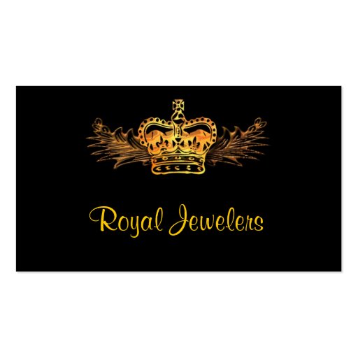 Gold Crown Business Card (front side)