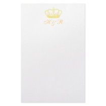Gold Crown Custom Stationery