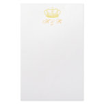 Gold Crown Custom Stationery