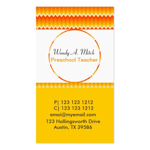 Gold  Custom Business Cards (front side)