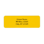 Gold Custom Return Address Label