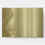 Gold damask A7 Greeting Card envelopes envelopes