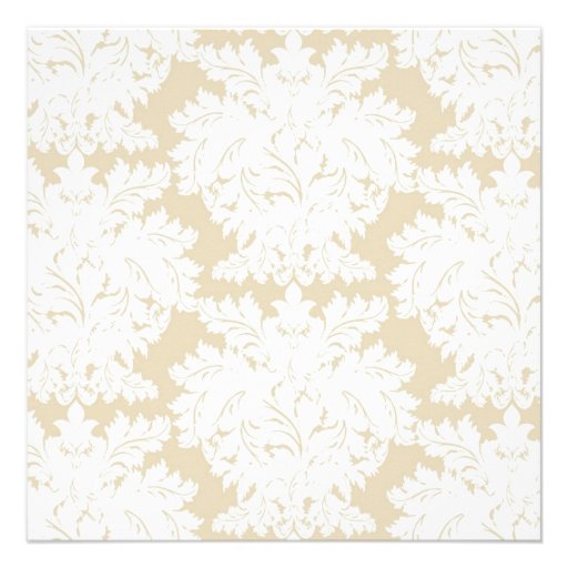 Gold Damask Collection | Wedding Invitation