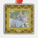 Gold Damask Keepsake Ornament