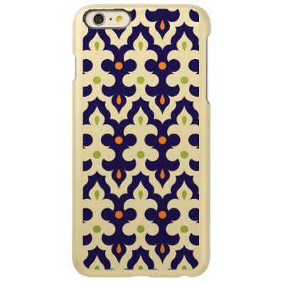 Gold damask paisley arabesque Moroccan pattern gir Incipio Feather® Shine iPhone 6 Plus Case