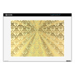Gold damask skin for laptop 