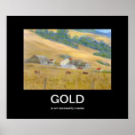 Gold Demotivational Poster posters