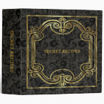 Gold & Diamonds Pattern 3 Ring Binders