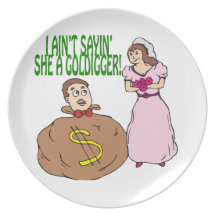 Gold Digger Dinner Plate