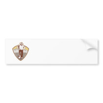 Gold Digger Miner Prospector Shield Bumper Stickers