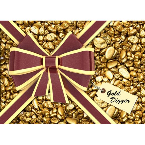 Gold nugget blank cards