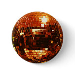 GOLD Disco Ball Button