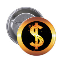 GOLD DOLLAR SIGN PINS