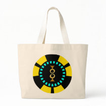 GOLD DOLLAR SIGN POKER CHIP BAGS