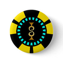 GOLD DOLLAR SIGN POKER CHIP BUTTONS
