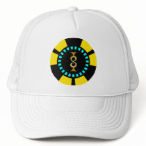 GOLD DOLLAR SIGN POKER CHIP HATS