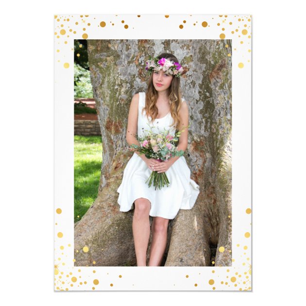 Gold Dots Medical Nursing School Graduation Party Card