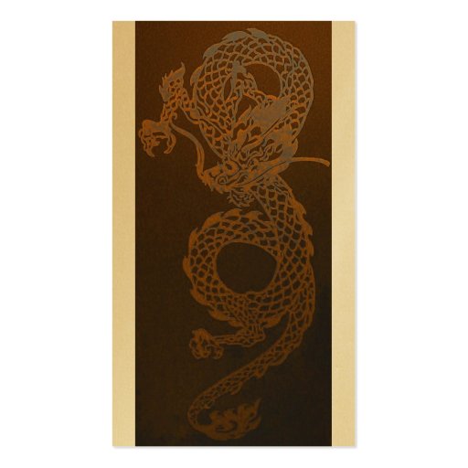 Gold Dragon Business Card (front side)