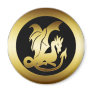 GOLD DRAGON FRIDGE MAGNET GOLD DRAGON FRIDGE MAGNET