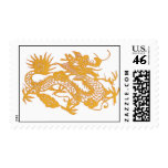 Gold Dragon postage stamp