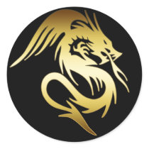 GOLD DRAGON stickers