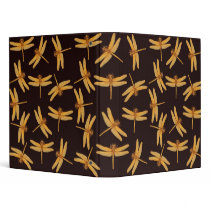 Gold Dragonflies Avery Binder