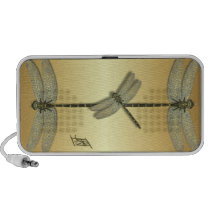 Gold Dragonfly Iphone Speaker