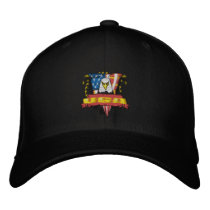 Gold Eagle Front With Gold USA Sides embroidered hats