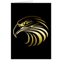 GOLD EAGLE HEAD cards by dgpaulart GOLD EAGLE HEAD cards