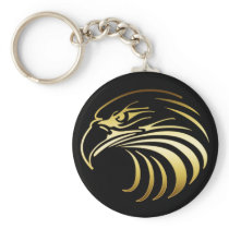 GOLD EAGLE HEAD KEY CHAIN