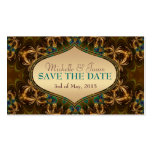 Gold Earth Bohemian Save the Date Mini Cards Business Card Templates