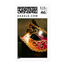 Gold Elegant Masquerade Mask US Postage Stamp