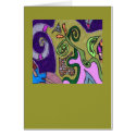 "Gold Elephant" original abstract cards by RLMdesignes "Gold Elephant" original abstract cards