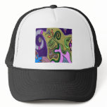 "Gold Elephant" original abstract Trucker Hats