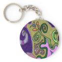 "Gold Elephant" original abstract keychains