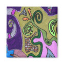 "Gold Elephant" original abstract magnets by RLMdesignes "Gold Elephant" original abstract magnets