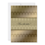 Gold Embossed Look Renaissance Wedding Invitation