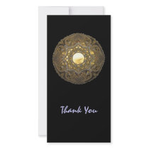 Gold Embroidery Custom Photo Card
