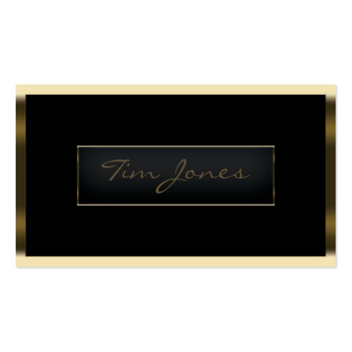 Gold Exec Business Card Templates (front side)