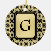 Gold Filigree Christmas Tree Ornaments