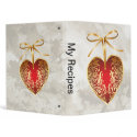 Gold Filigree Heart binder