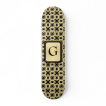 Gold Filigree Skateboard