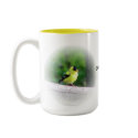 Gold Finchd mugs by kahmier Gold Finchd mugs