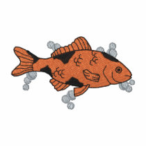 Gold Fish embroidered shirts